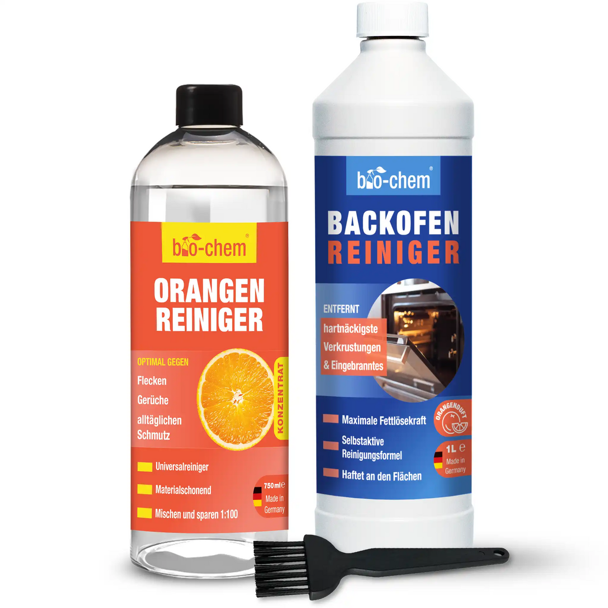 bio-chem Orangenreiniger – Kraftvoller Universalreiniger gegen Flecken, Gerüche und alltäglichen Schmutz, konzentriert und materialschonend