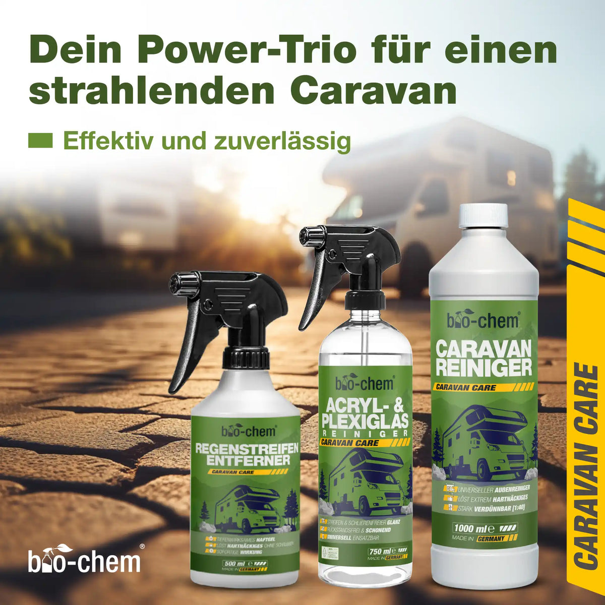 Caravan Außenreinigung Set (BASIC 3-teilig)