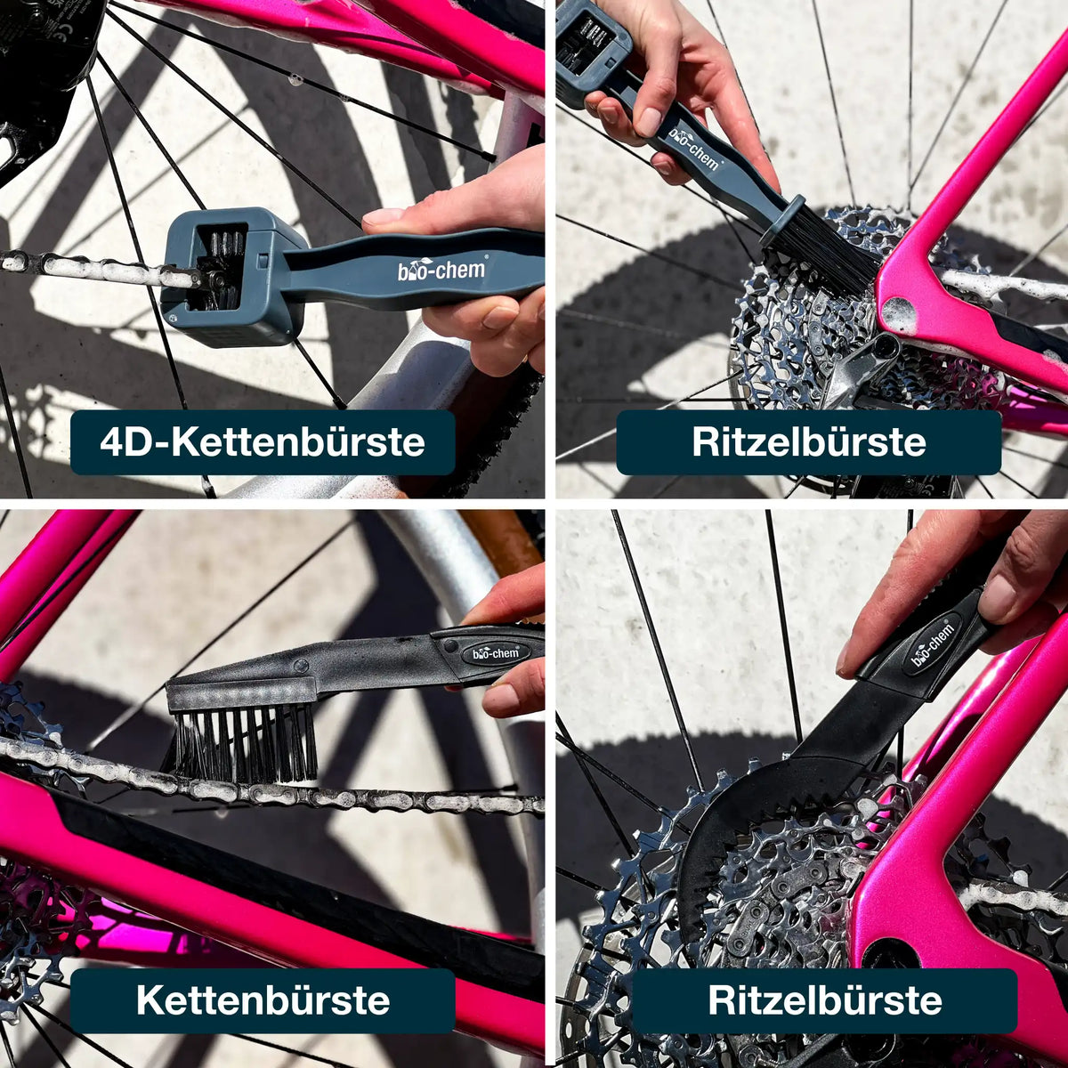 Fahrradreinigung Zubehör-Set (5-teilig)