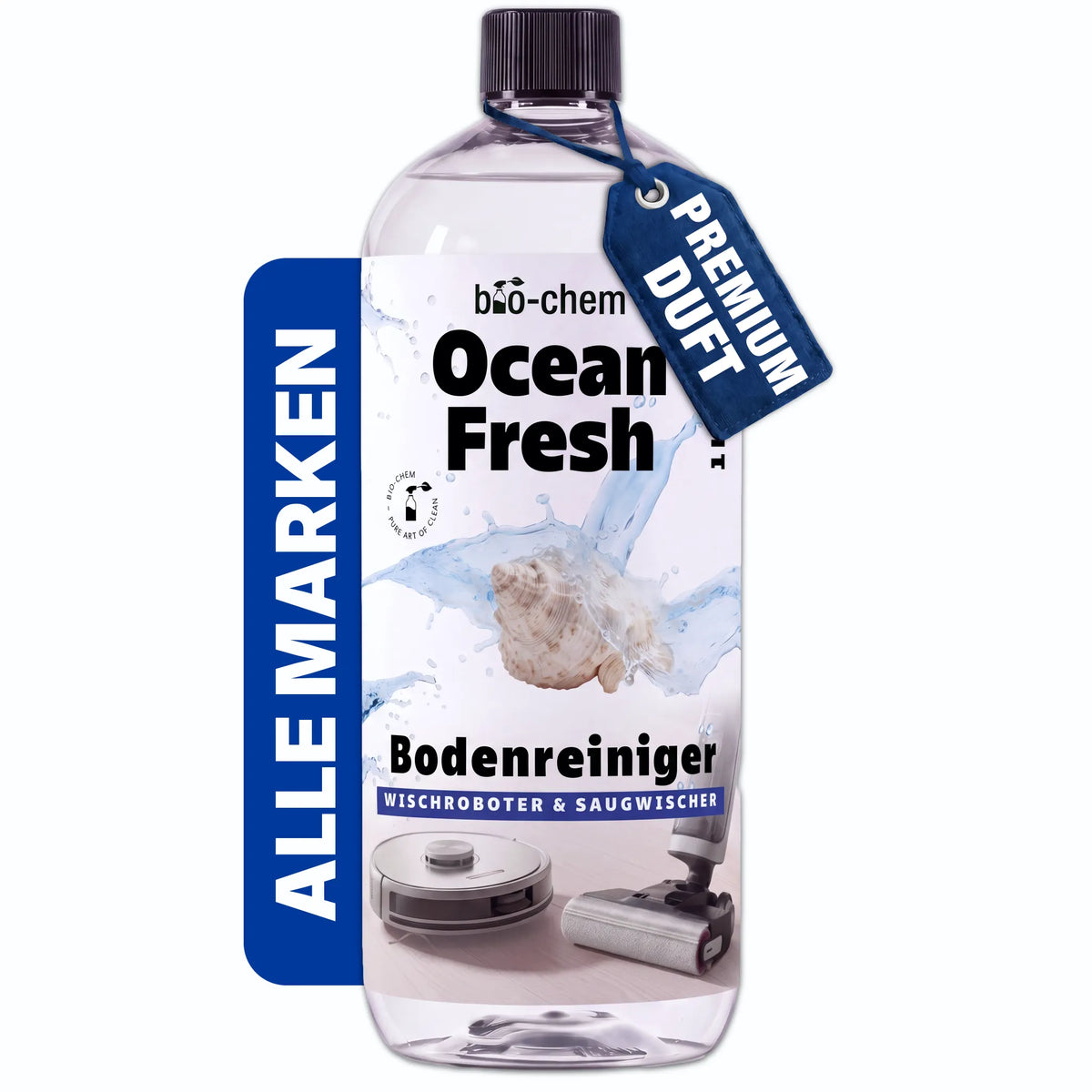 Reinigungmittel für Wischroboter Ocean Fresh (1 L)