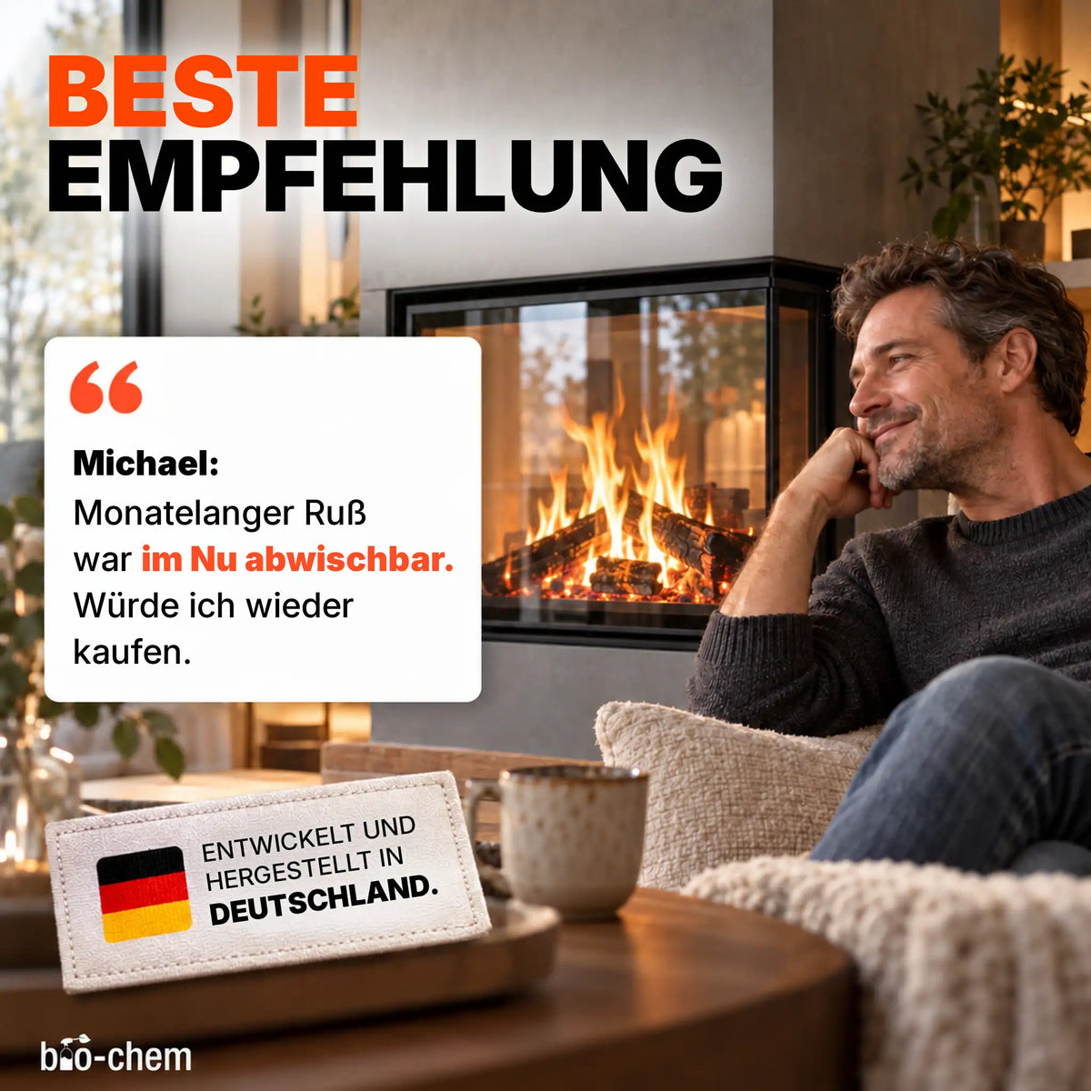 Kaminscheibenreiniger Bewertung sehr gut