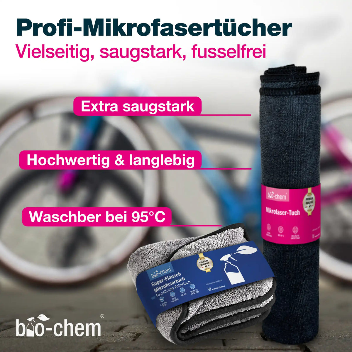 Fahrradreinigung Zubehör-Set (PREMIUM 9-teilig)