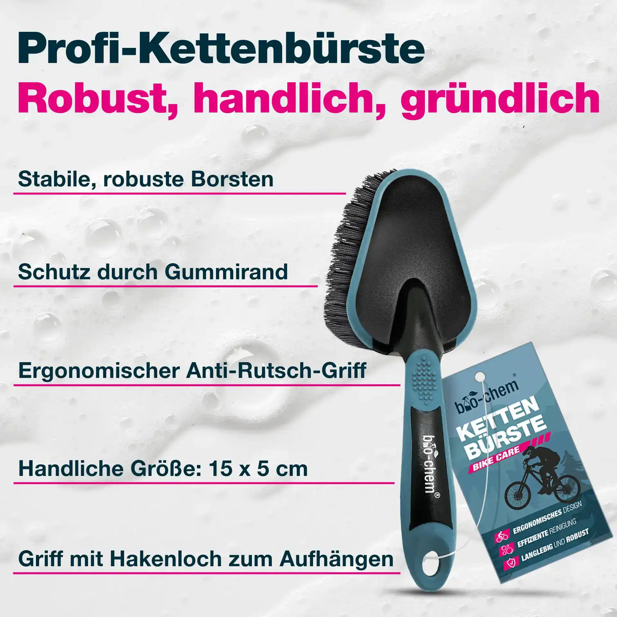 profi-kettenbürste für perfekte fahrradreinigung kettenreiniger