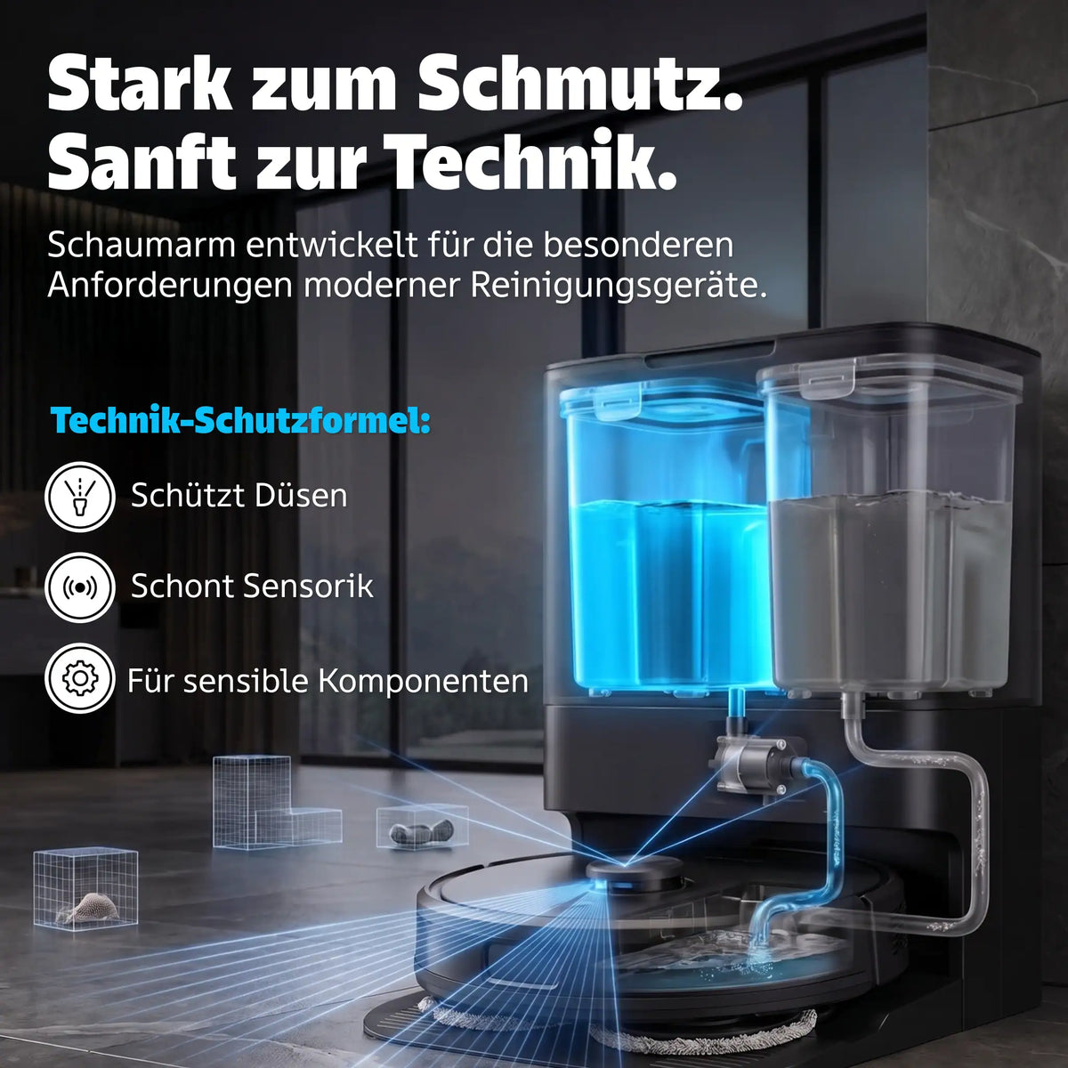 Reinigungmittel für Wischroboter Ocean Fresh (1 L)