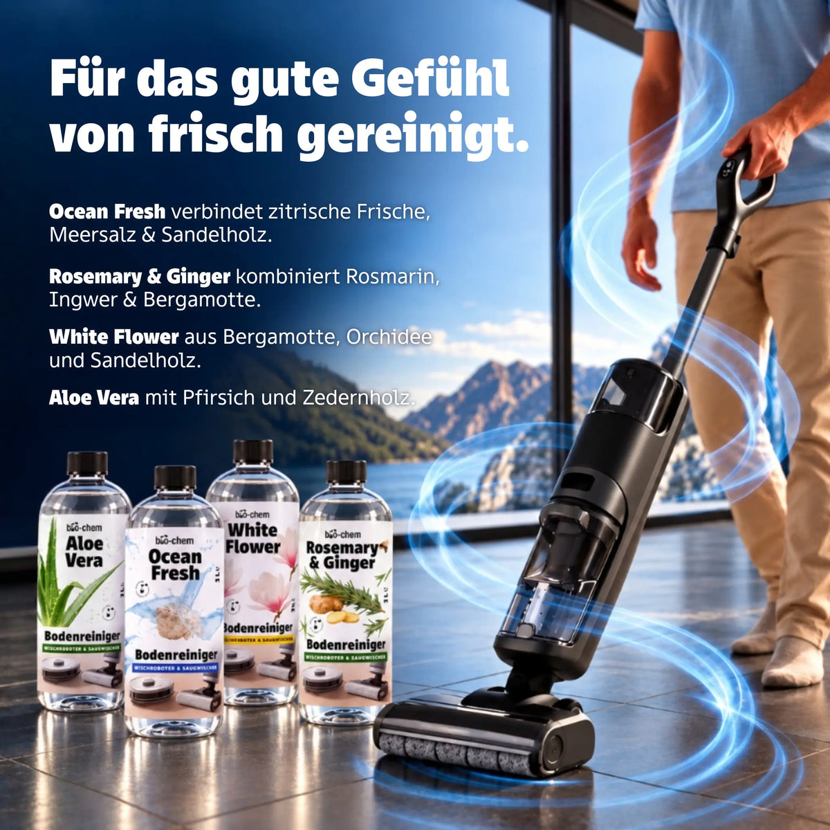 Wischroboter Reinigungmittel-Set (4-teilig)