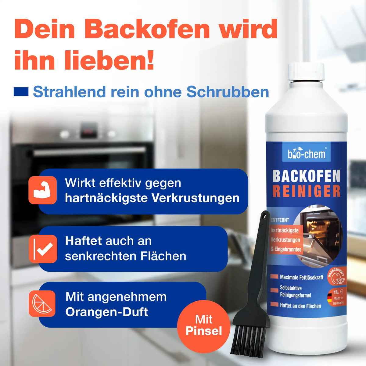 Backofenreiniger (1 L + Zubehör)