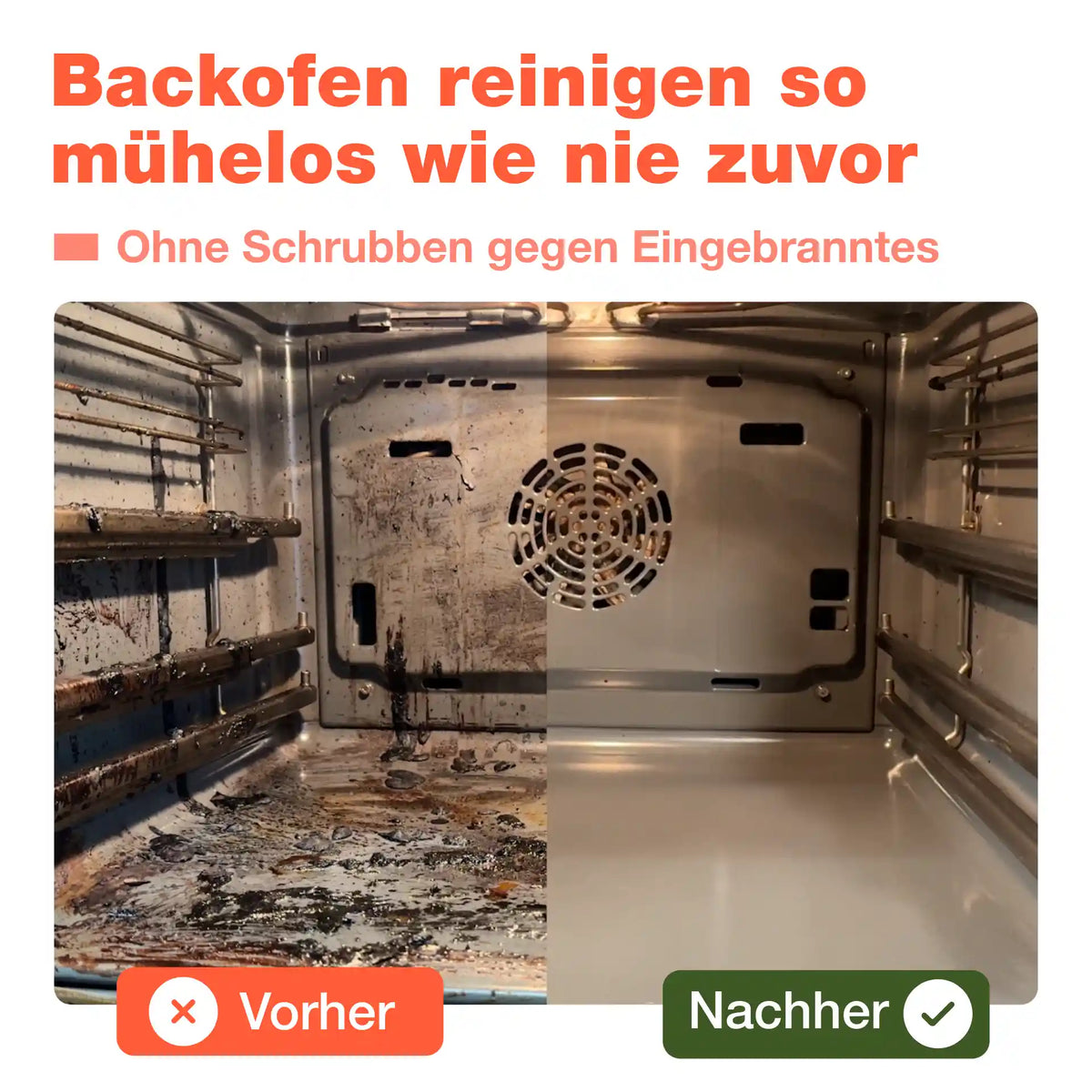 Backofenreiniger mit Pinsel (1 L)