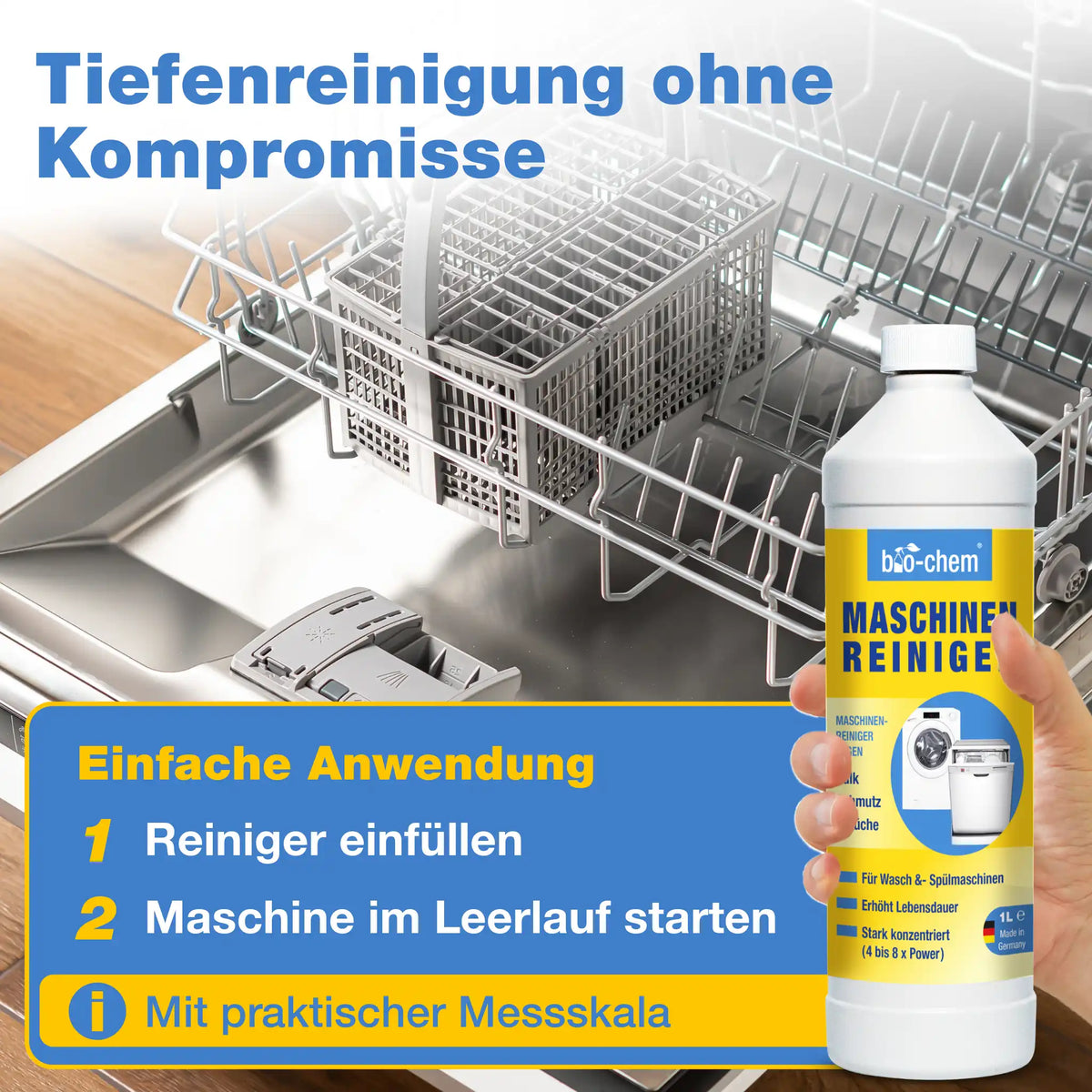 Maschinenreiniger für Waschmaschine & Spülmaschine (1 L)