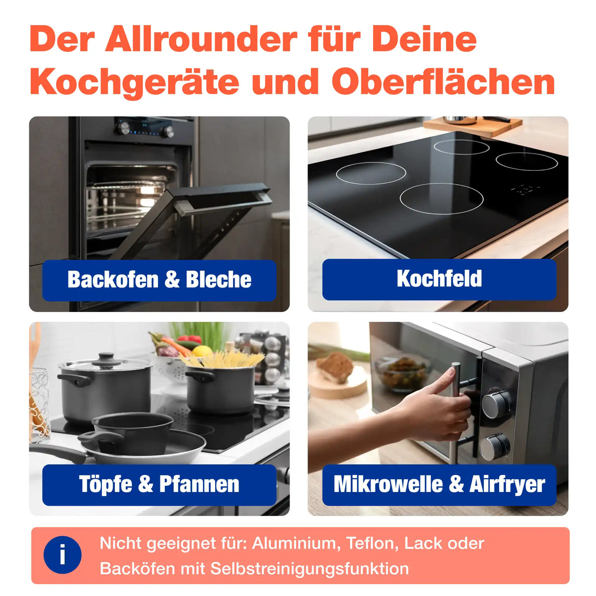 Backofenreiniger mit Pinsel (1 L)