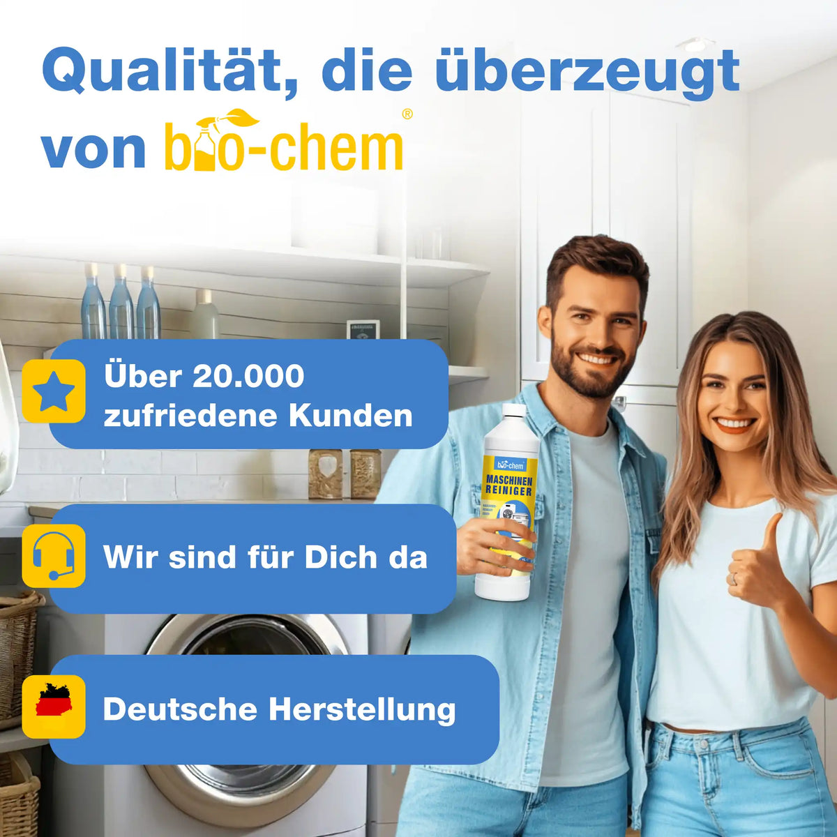 Maschinenreiniger für Waschmaschine & Spülmaschine (1 L)