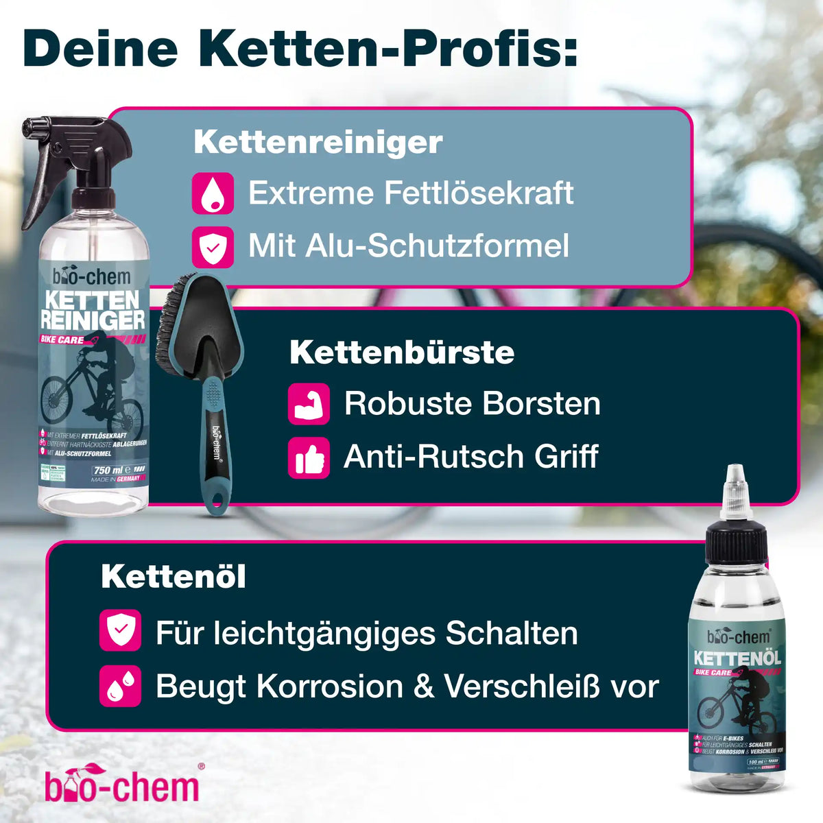 Fahrradpflege-Set (PREMIUM 9-teilig)