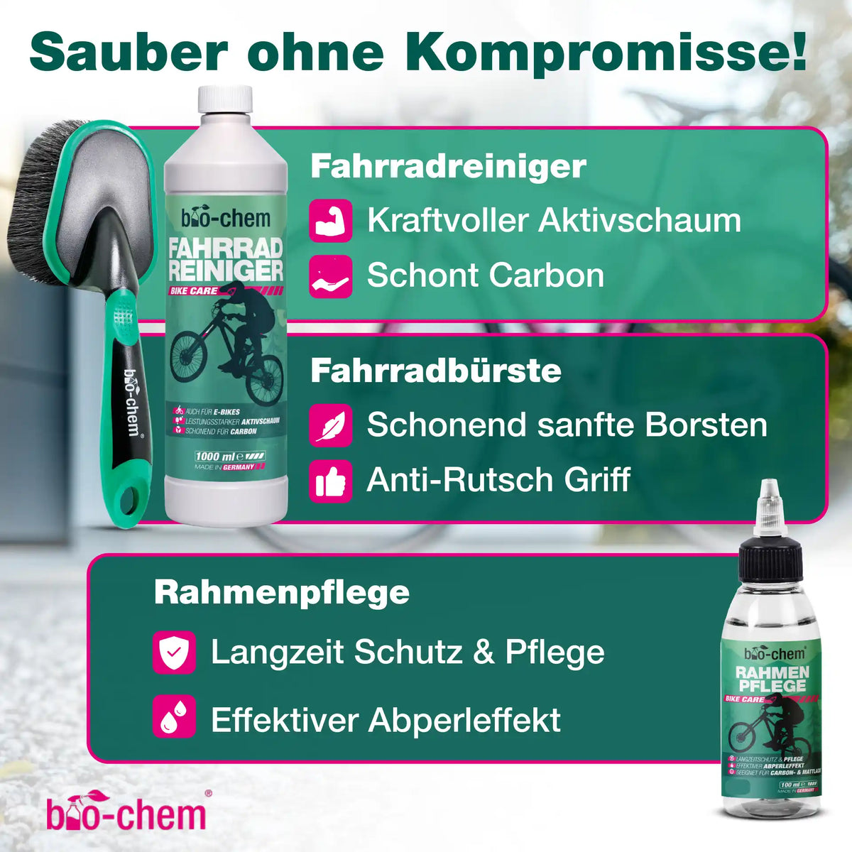 Fahrradpflege-Set (PREMIUM 9-teilig)