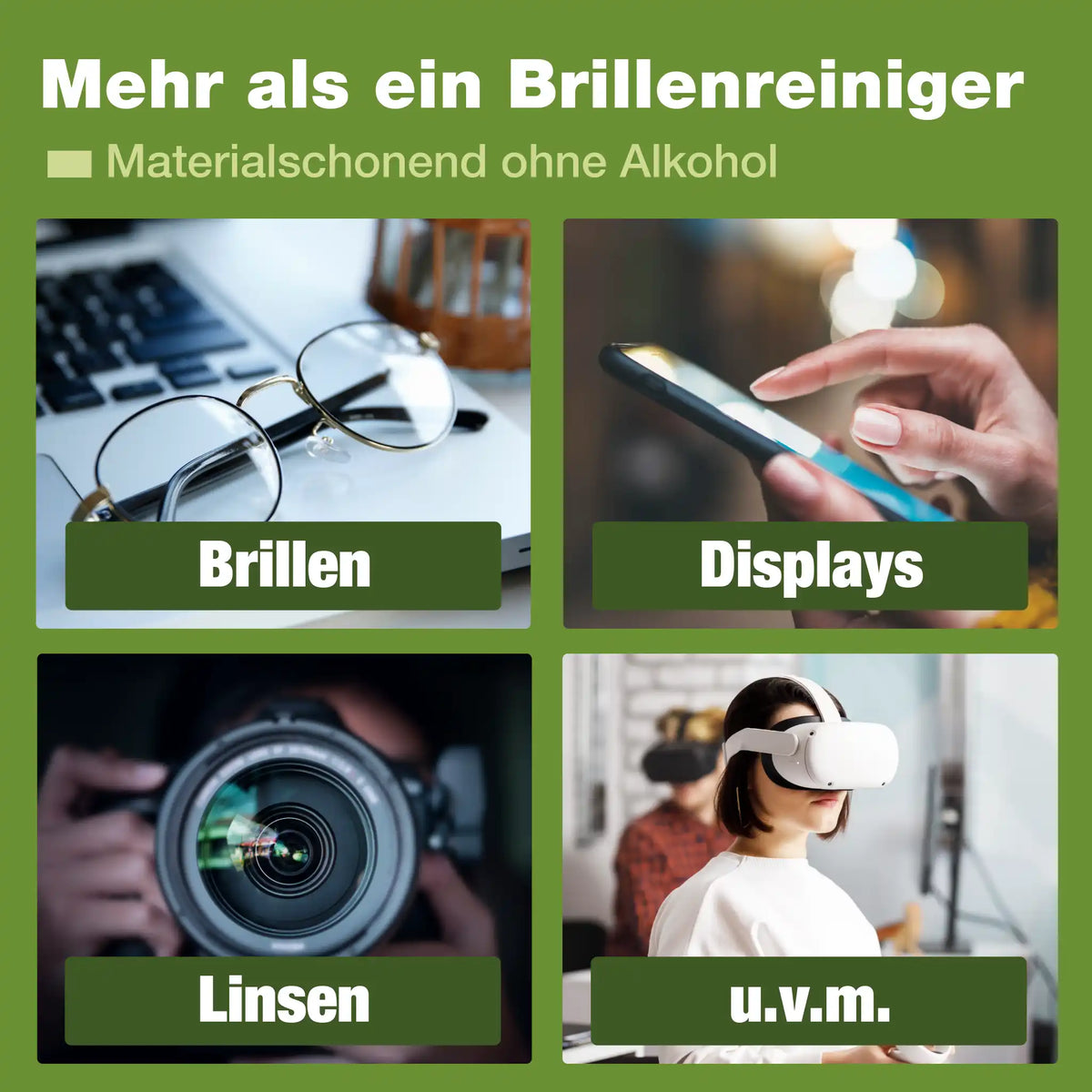 Brillenreiniger (2x 250 ML + Tuch)
