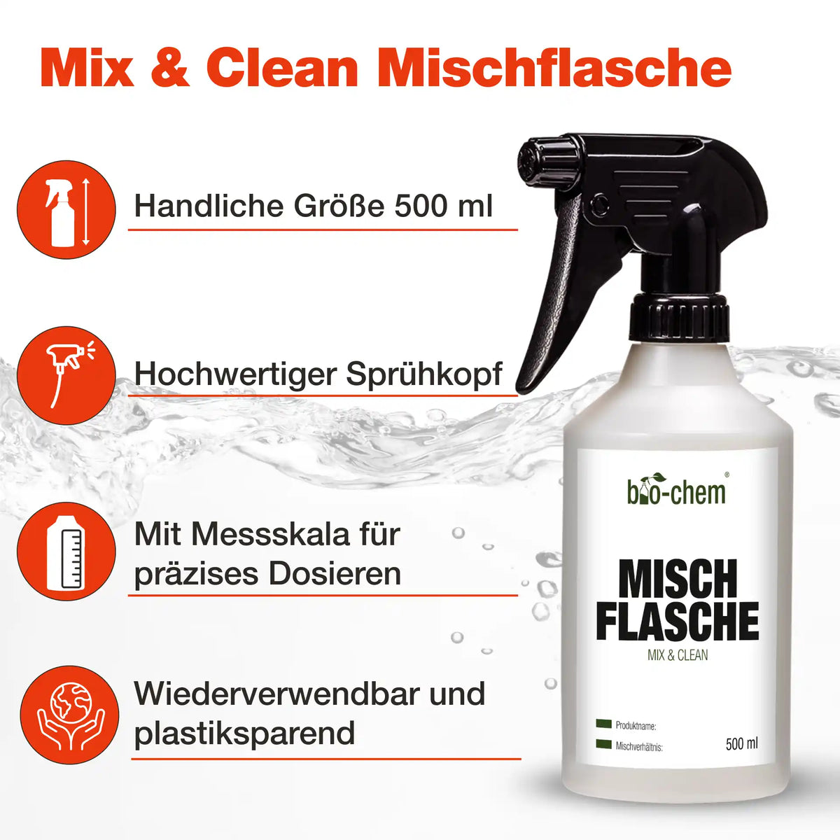 Orangenreiniger Konzentrat (750 ML + Mischflasche)