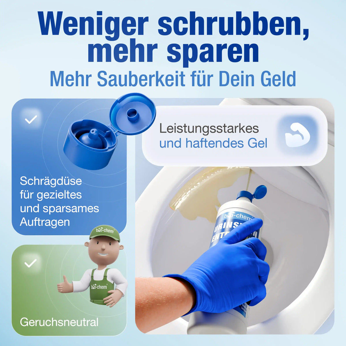 Uristein entfernen in der Toilette